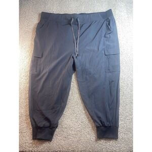Avenue Pant‎ Leah Cargo Joggers Steel Gray Womens Plus Size 30 NWT